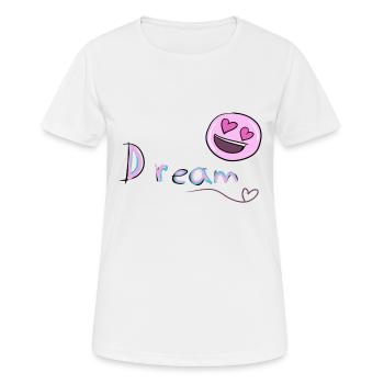 Dreamer's dream - Women's Breathable T-Shirt - white - Front - AI Model Female 172 dark (172cm)