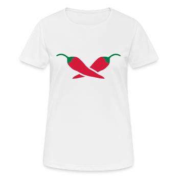 chili - Women's Breathable T-Shirt - white - Front - AI Model Female 172 dark (172cm)