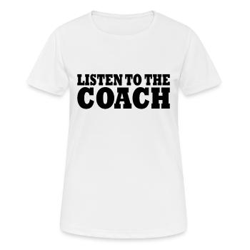 Coach - Women's Breathable T-Shirt - white - Front - AI Model Female 172 dark (172cm)