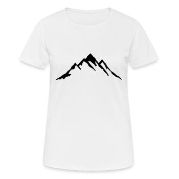 Berg, Berge - Frauen T-Shirt atmungsaktiv - Weiß - Vorne - AI Model Female 172 dark (172cm)