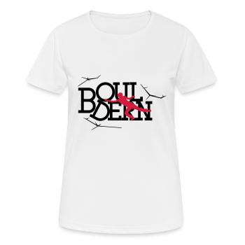 bouldering - T-shirt respirant Femme - blanc - Devant - AI Model Female 172 dark (172cm)