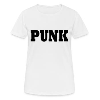 Punk - Frauen T-Shirt atmungsaktiv - Weiß - Vorne - AI Model Female 172 dark (172cm)
