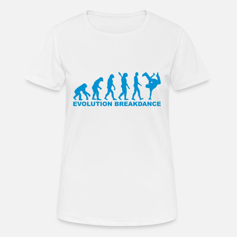 Evolution Breakdance - T-shirt respirant Femme - blanc
