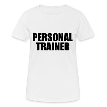 Personal trainer - Women's Breathable T-Shirt - white - Front - AI Model Female 172 dark (172cm)