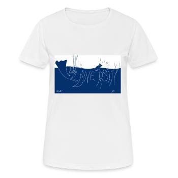 Diversité - T-shirt respirant Femme - blanc - Devant - AI Model Female 172 dark (172cm)
