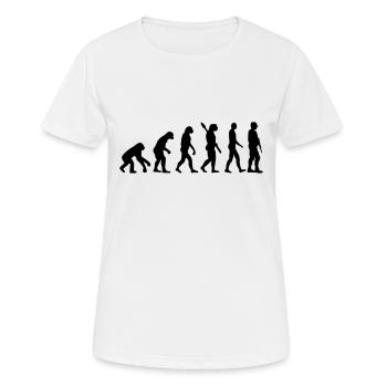Évolution Soldat - T-shirt respirant Femme - blanc - Devant - AI Model Female 172 dark (172cm)