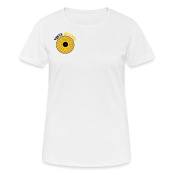 Vinyl Record | Motif Vinyle Musique - T-shirt respirant Femme - blanc - Devant - AI Model Female 172 dark (172cm)