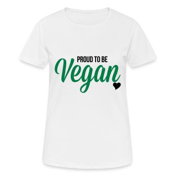 Vegan - T-shirt respirant Femme - blanc - Devant - AI Model Female 172 dark (172cm)