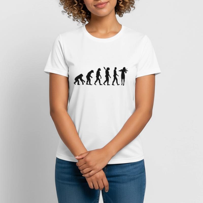 Evolution Violin Fiddle Women's Breathable T-Shirt