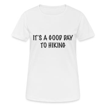 lets go hiking - Frauen T-Shirt atmungsaktiv - Weiß - Vorne - AI Model Female 172 dark (172cm)