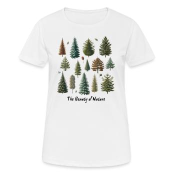 La beauté de la nature, des arbres et des fruits d’autrefois - T-shirt respirant Femme - blanc - Devant - AI Model Female 172 dark (172cm)