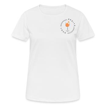 Spritz Tour - Frauen T-Shirt atmungsaktiv - Weiß - Vorne - AI Model Female 172 dark (172cm)