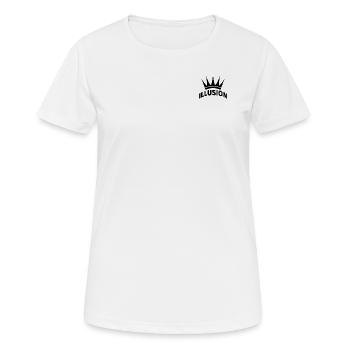 illusion - Women's Breathable T-Shirt - white - Front - AI Model Female 172 dark (172cm)