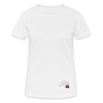 ich war niemals ein kind von Traurigkeit - Frauen T-Shirt atmungsaktiv - Weiß - Vorne - AI Model Female 172 dark (172cm)