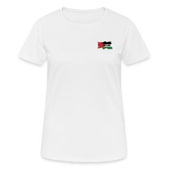 Palästina - Frauen T-Shirt atmungsaktiv - Weiß - Vorne - AI Model Female 172 dark (172cm)