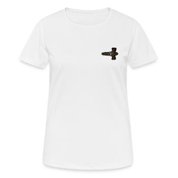 logo controverse - T-shirt respirant Femme - blanc - Devant - AI Model Female 172 dark (172cm)