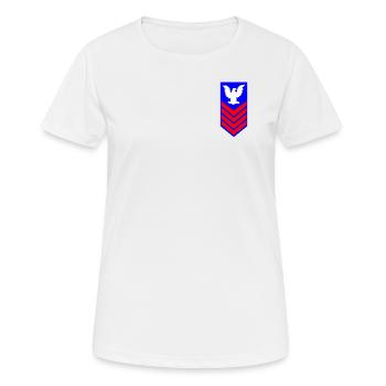 Military style - Women's Breathable T-Shirt - white - Front - AI Model Female 172 dark (172cm)