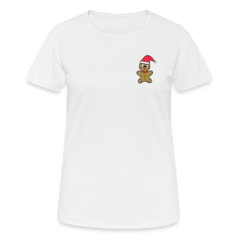 Gingerbread man - Women's Breathable T-Shirt - white - Front - AI Model Female 172 dark (172cm)