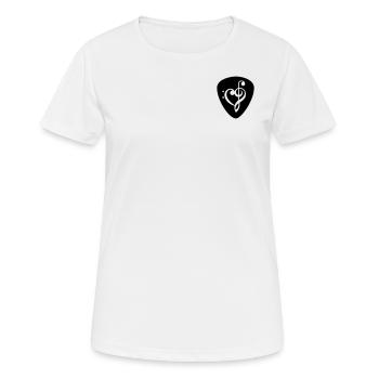 guitar picks - Women's Breathable T-Shirt - white - Front - AI Model Female 172 dark (172cm)