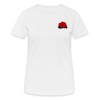 Bollenhut Schwarzwald Tracht - Frauen T-Shirt atmungsaktiv - Weiß - Vorne - AI Model Female 172 dark (172cm)