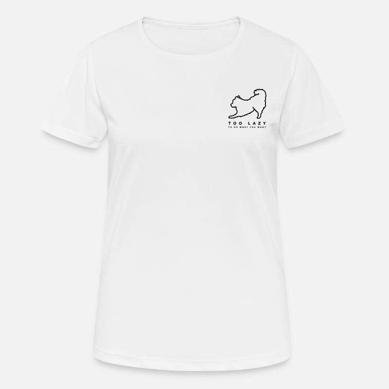 Dwarf spitz - Women's Breathable T-Shirt - white