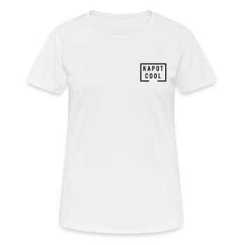 Cool mort - T-shirt respirant Femme - blanc - Devant - AI Model Female 172 dark (172cm)