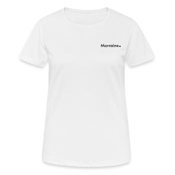 marraine - T-shirt respirant Femme - blanc - Devant - AI Model Female 172 dark (172cm)
