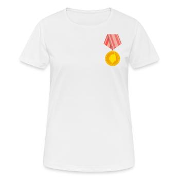 Carolina Reaper Medal - Women's Breathable T-Shirt - white - Front - AI Model Female 172 dark (172cm)