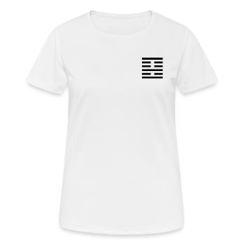 22 Bi - Die Anmut (Hexagramm) - Frauen T-Shirt atmungsaktiv - Weiß - Vorne - AI Model Female 172 dark (172cm)