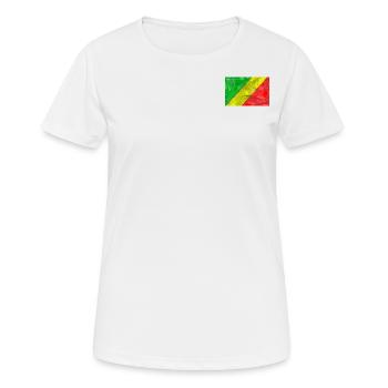Congo Collection 'by nikkkooo - Frauen T-Shirt atmungsaktiv - Weiß - Vorne - AI Model Female 172 dark (172cm)