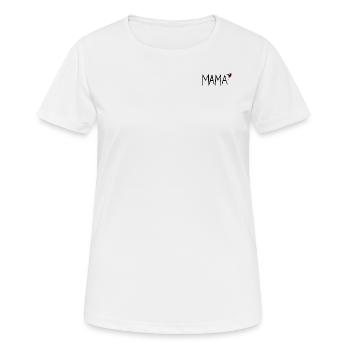 Mama schwarz - Frauen T-Shirt atmungsaktiv - Weiß - Vorne - AI Model Female 172 dark (172cm)