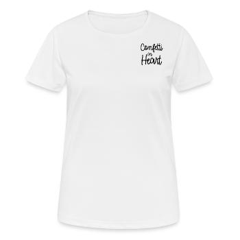 Confetti in Heart - Women's Breathable T-Shirt - white - Front - AI Model Female 172 dark (172cm)
