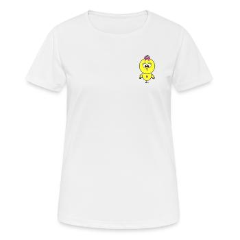 Poussin - T-shirt respirant Femme - blanc - Devant - AI Model Female 172 dark (172cm)