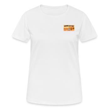 KI trifft Prärie - Frauen T-Shirt atmungsaktiv - Weiß - Vorne - AI Model Female 172 dark (172cm)
