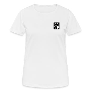 RAVE - T-shirt respirant Femme - blanc - Devant - AI Model Female 172 dark (172cm)