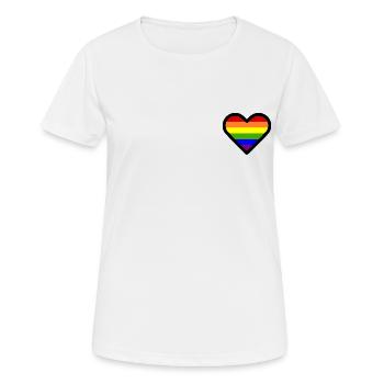 Lgbt - T-shirt respirant Femme - blanc - Devant - AI Model Female 172 dark (172cm)