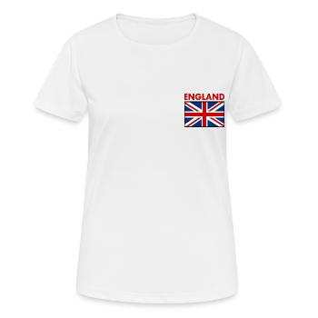angleterre - T-shirt respirant Femme - blanc - Devant - AI Model Female 172 dark (172cm)