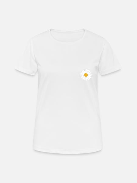 Marguerite tit - Frauen T-Shirt atmungsaktiv - Weiß