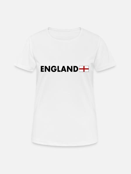 England - Women's Breathable T-Shirt - white