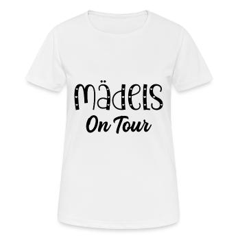 Mädels Tour Frauen Mannschaft Verein Junggesellin - Frauen T-Shirt atmungsaktiv - Weiß - Vorne - AI Model Female 172 dark (172cm)