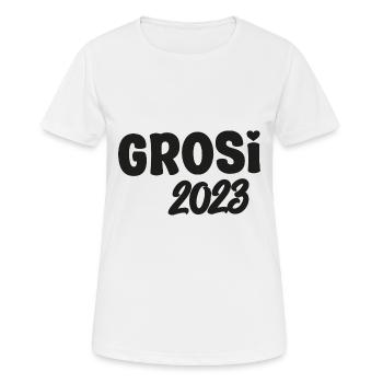Grosi 2023 Hallo Oma Schweiz Schweizer Oma - Frauen T-Shirt atmungsaktiv - Weiß - Vorne - AI Model Female 172 dark (172cm)