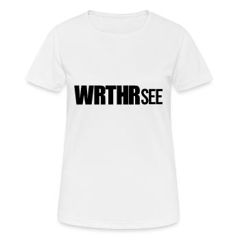 WRTHRSee - Wörthersee -Treffen - schwarz - Frauen T-Shirt atmungsaktiv - Weiß - Vorne - AI Model Female 172 dark (172cm)