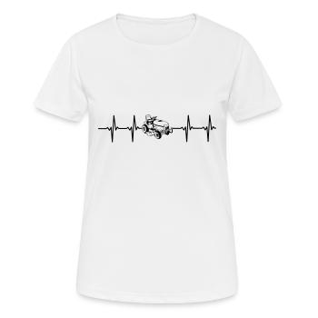 I love Lawnmower Lawn Mover Shirt Gift - Women's Breathable T-Shirt - white - Front - AI Model Female 172 dark (172cm)