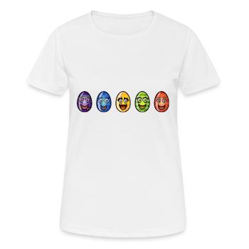 Easter egg - Women's Breathable T-Shirt - white - Front - AI Model Female 172 dark (172cm)