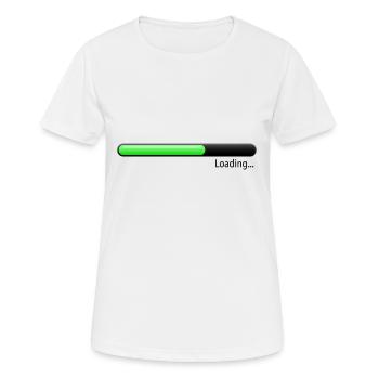Ladebalken grün - Frauen T-Shirt atmungsaktiv - Weiß - Vorne - AI Model Female 172 dark (172cm)