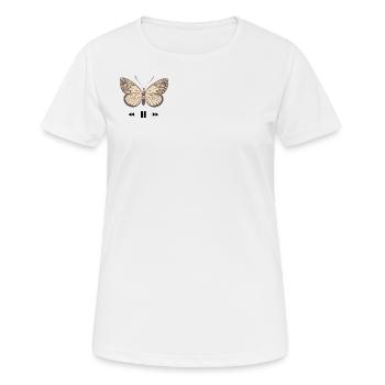 Butterfly design - Women's Breathable T-Shirt - white - Front - AI Model Female 172 dark (172cm)