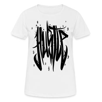 Hustle vecteur noir - T-shirt respirant Femme - blanc - Devant - AI Model Female 172 dark (172cm)