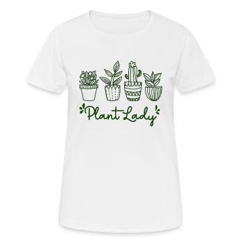 Plant Lady, Plant Lady, Jardinage, plante maman - T-shirt respirant Femme - blanc - Devant - AI Model Female 172 dark (172cm)