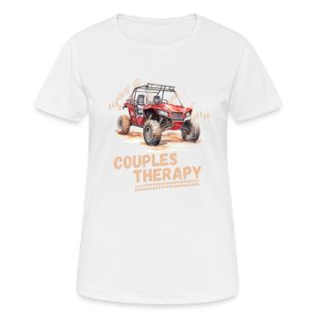 Lustiger Quad Spruch Paartherapie UTV Offroad Paar - Frauen T-Shirt atmungsaktiv - Weiß - Vorne - AI Model Female 172 dark (172cm)