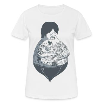 Tattoo Guy - Women's Breathable T-Shirt - white - Front - AI Model Female 172 dark (172cm)